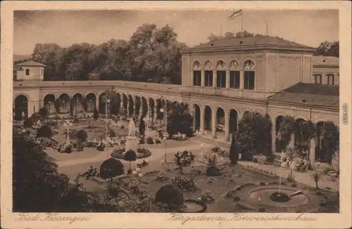 Ansichtskarte Bad Kissingen Kurgarten und Konversationshaus 1925