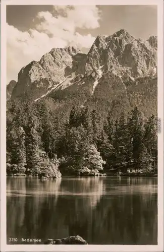 Ansichtskarte Grainau Badersee 1939