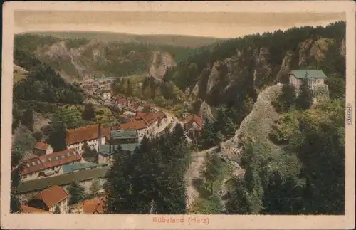 Ansichtskarte Rübeland Panorama-Ansicht 1927