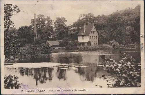 Deutschmühlental-Saarbrücken Deutsch-Französischer Garten -   1925