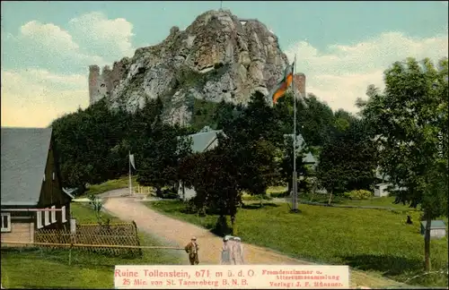 Tollenstei Georgenthal Rozhled   Straße, Restauration b Rumburk Rumburg  1910