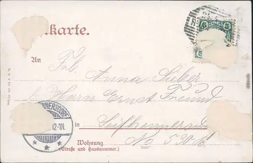 Ansichtskarte Rumburg Rumburk Jagdschloss 1903