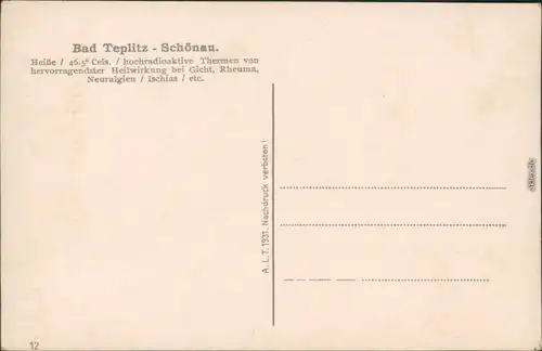 Ansichtskarte Tetschen-Bodenbach Decín Stadt - Straßenblick 1931 