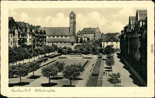 Ansichtskarte  Beuthen O.S. Bytom | Beuthn Wilhelmsplatz 1939