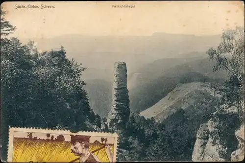 Postcard Herrnskretschen Hřensko Prebischkegel/Pravčický kužel Prebischtor 1912