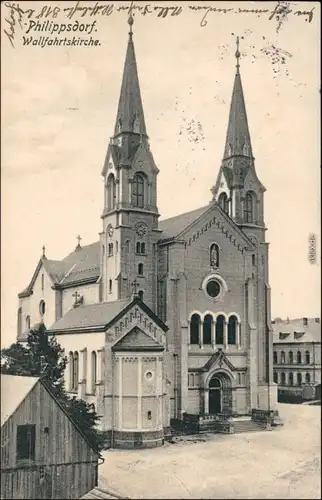 Philippsdorf-Georgswalde Filipov Jiříkov   Wahlfahrtskirche b Tetschen  1908