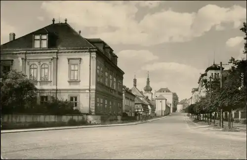 Ansichtskarte Rumburg Rumburk Straßenpartie 1965 