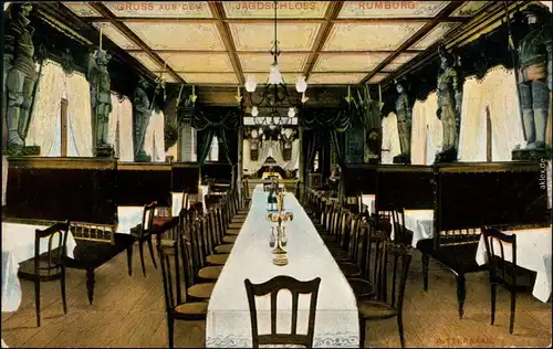 Ansichtskarte Rumburg Rumburk Rittersaal - Jagdschloss b Děčín  Tetschen 1913