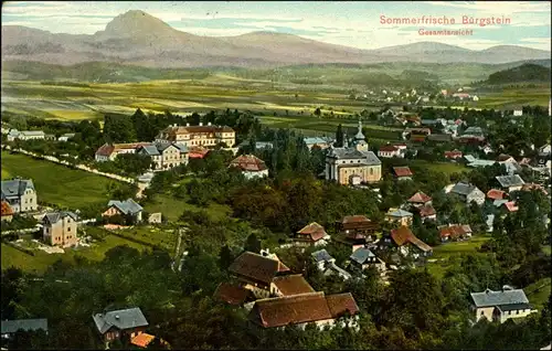 Ansichtskarte Bürgstein Sloup v Čechách Blick auf die Stadt 1913 