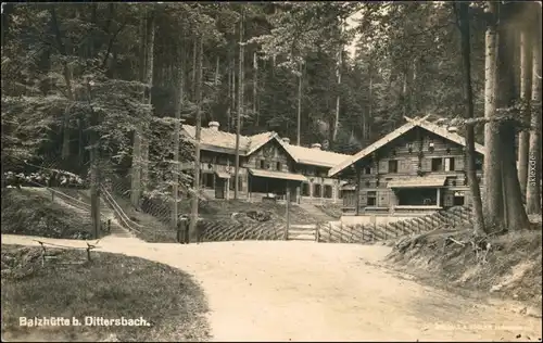 Dittersbach  Jetřichovice Balzhütte, Anlagen  b Tetschen Decin  1929