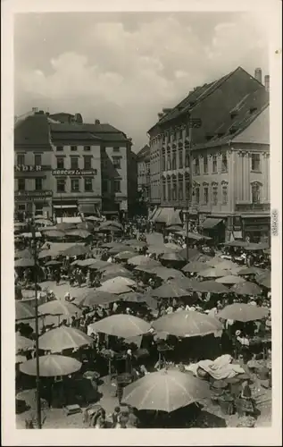 Ansichtskarte Brünn Brno Markttreiben auf dem Krautmarkt 1932 