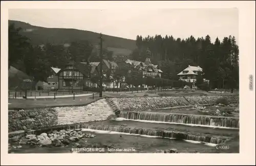 Spindlermühle Špindlerův Mlýn | Spindelmühle Straßenpartie 1930 