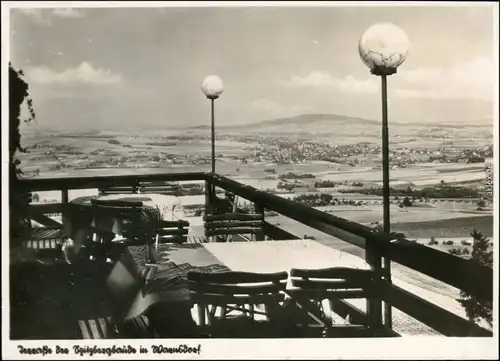 Warnsdorf Varnsdorf Spitzbergbaus - Terrasse Talblick b Zittau Tetschen  1941