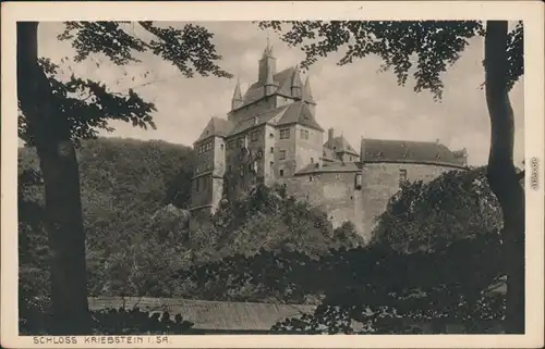 Ansichtskarte Kriebstein Schloß Kriebstein 1923 