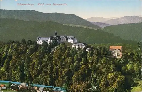 Ansichtskarte Schwarzburg Schloss Schwarzburg 1915