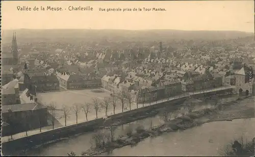 CPA Charleville-Mézières Charleville-Mézières Luftbild 1916