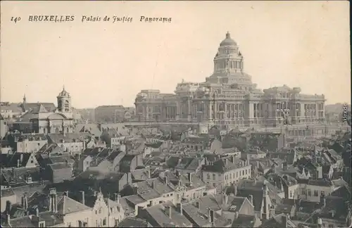 Ansichtskarte  Blick zum Justizpalast 1915 