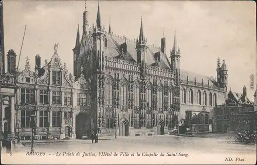 Ansichtskarte Brügge Brugge | Bruges La Palais de Justice - Platz 1915 