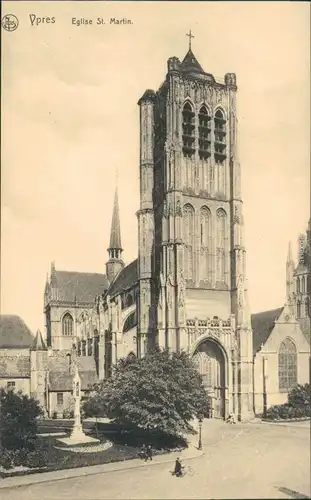 Ansichtskarte Ypern Ieper / Ypres Eglise St. Martin 1916 