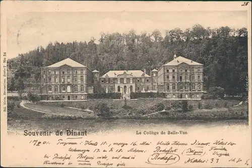 Ansichtskarte Dinant Dinant La College de Belle-Vue 1901 