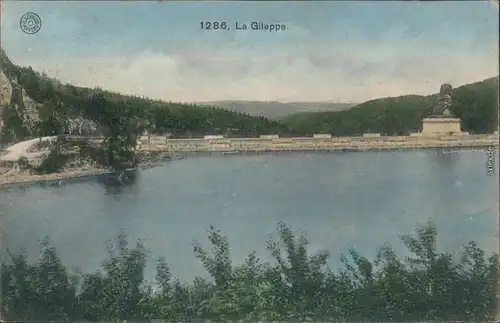Ansichtskarte Jalhay Galbach Gileppe-Talsperre 1909 