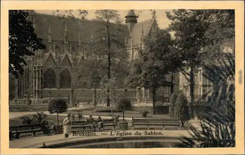 Ansichtskarte Brüssel Bruxelles Eglise du Sablon 1932 