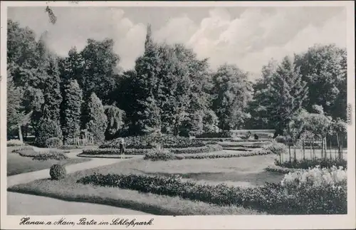 Ansichtskarte Hanau Schlosspark 1941