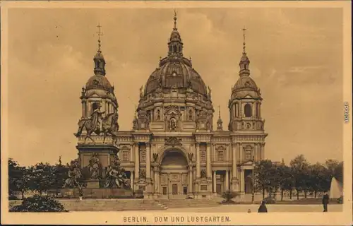 Ansichtskarte Mitte-Berlin Dom und Lustgarten 1916
