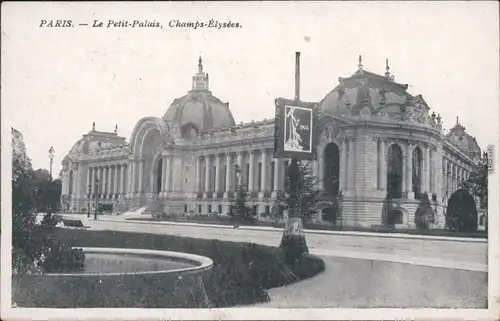 CPA Paris Le Petit Palais - Avenue des Champs-Elysées 1924 