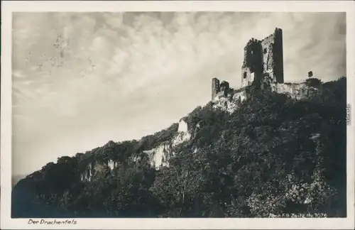 Ansichtskarte Bad Godesberg-Bonn Burg Drachenfels 1928