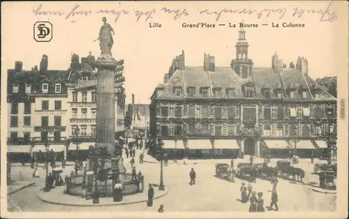 CPA Lille Grand Place, La Bourse 1915 