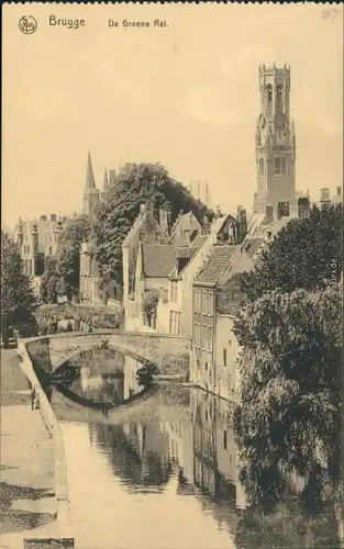 Ansichtskarte Brügge Brugge | Bruges Kirche "De Groene Rel." 1917