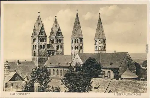 Ansichtskarte Halberstadt Liebfrauenkirche 1920