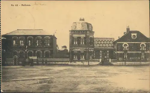 Ansichtskarte  Rathaus, Hauptwache - Panzer 1917 