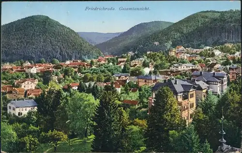 Ansichtskarte Friedrichroda Panorama-Ansicht 1927
