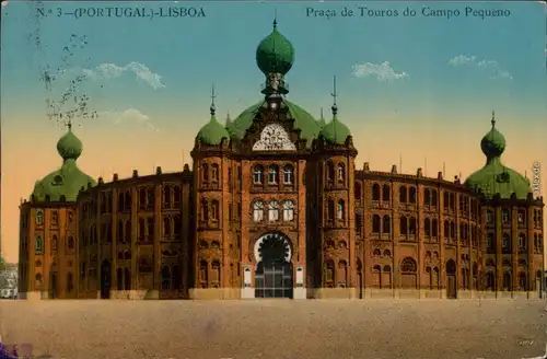 Ansichtskarte Lissabon Praca de Touros do Campo Pequeno 1911 