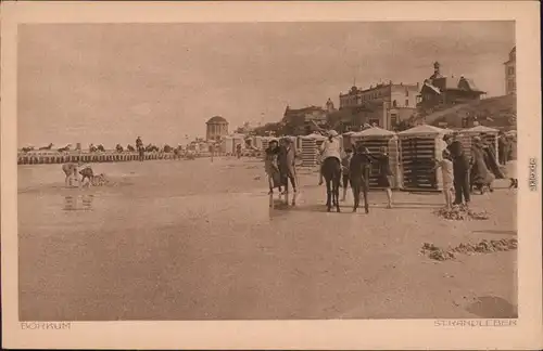 Ansichtskarte Borkum Strandleben, Strandkörbe - Hotel 1924 