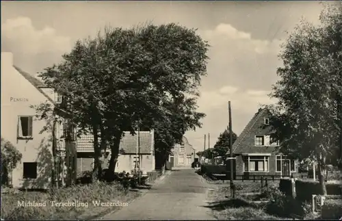 Ansichtskarte Midsland Tscherschelling Straße Midsland Westerdam 1938