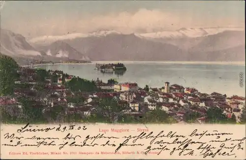 Ansichtskarte Stresa Stresa Blick auf den Lago Maggiore 1903 