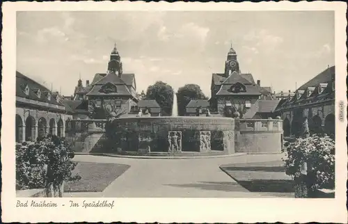 Ansichtskarte Bad Nauheim Im Sprudelhof 1934 