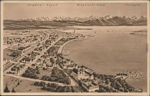 Ansichtskarte Friedrichshafen Panorama-Ansicht 1915