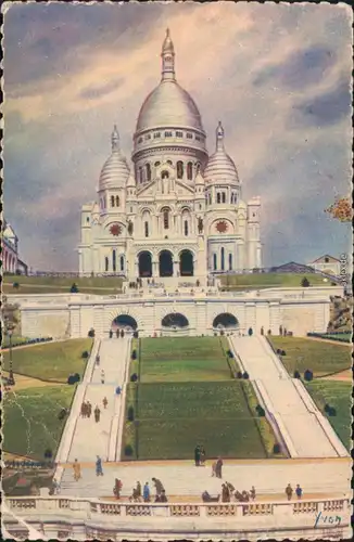 Ansichtskarte Paris Basilique du Sacré-Cœur (Basilika Sacre-Coeur) 1955