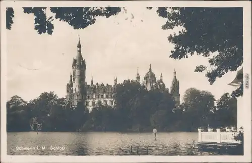 Ansichtskarte Schwerin Schweriner Schloss 1925