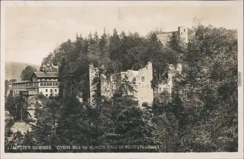 Ansichtskarte Oybin Burg und Klosterruine 1930