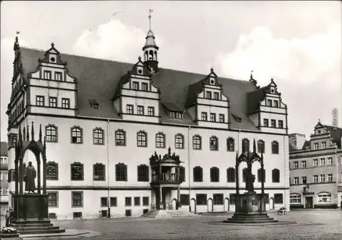 Ansichtskarte Lutherstadt Wittenberg Rathaus c1980