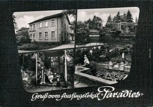 Ansichtskarte Bernburg (Saale) Ausflugsgaststätte "Paradies" 1965