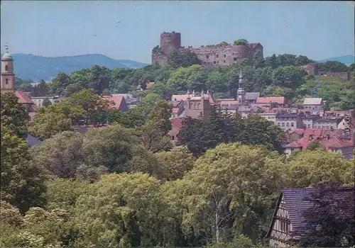 Ansichtskarte Bolkenhain Bolków Bolkoburg 1987