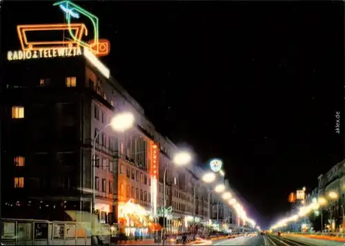 Ansichtskarte Warschau Warszawa Jerozolimskie-Allee/Aleje Jerozolimskie 1975
