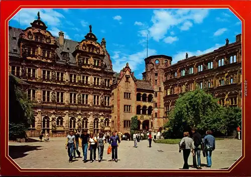 Ansichtskarte Heidelberg Heidelberger Schloss - Schlosshof 1985