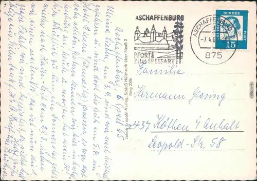 Miltenberg (Main) Hotel "Riesen", Teilansicht, Schnatterloch 1965